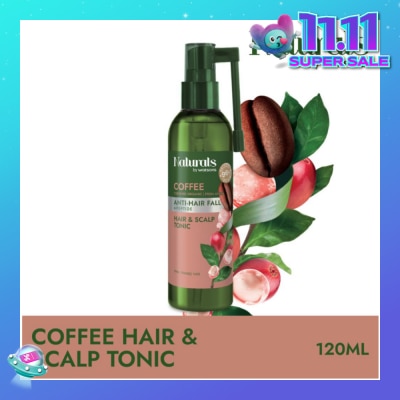 NATURALS BY WATSONS Coffee + Peptide Anti-Hair Fall Hair & Scalp Tonic (For Thin & Fragile Hair) 120ml