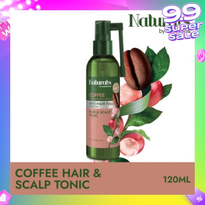 NATURALS BY WATSONS Coffee + Peptide Anti-Hair Fall Hair & Scalp Tonic (For Thin & Fragile Hair) 120ml