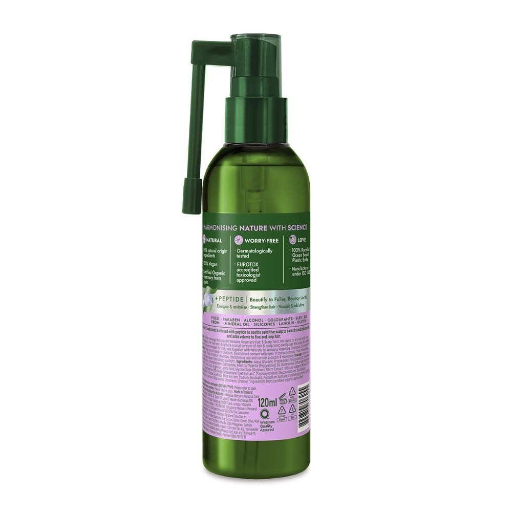 Rosemary + Peptide Volumising Hair & Scalp Tonic (For Fine & Limp Hair) 120ml