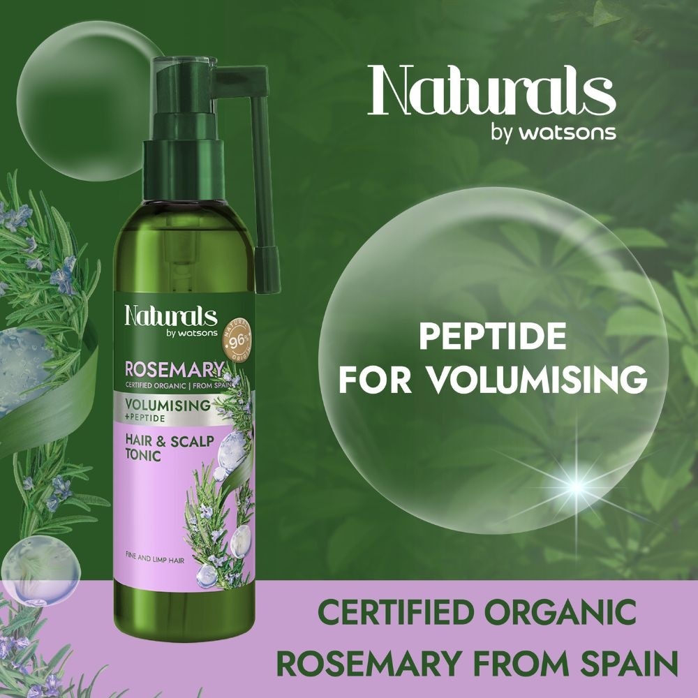 Rosemary + Peptide Volumising Hair & Scalp Tonic (For Fine & Limp Hair) 120ml