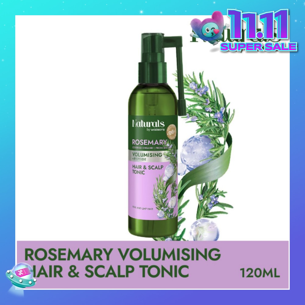 Rosemary + Peptide Volumising Hair & Scalp Tonic (For Fine & Limp Hair) 120ml