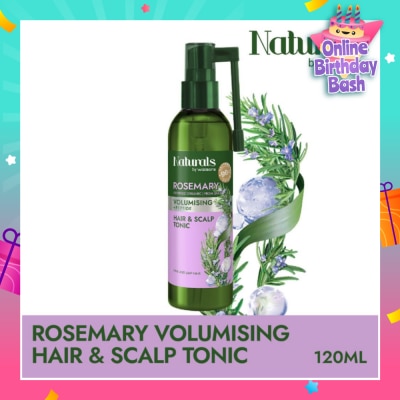NATURALS BY WATSONS Rosemary + Peptide Volumising Hair & Scalp Tonic (For Fine & Limp Hair) 120ml