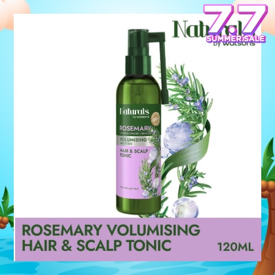 NATURALS BY WATSONS Rosemary + Peptide Volumising Hair & Scalp Tonic (For Fine & Limp Hair) 120ml