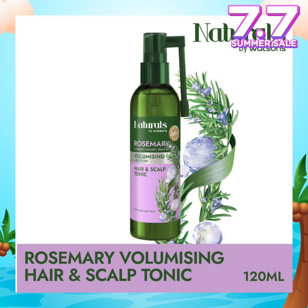 Rosemary + Peptide Volumising Hair & Scalp Tonic (For Fine & Limp Hair) 120ml