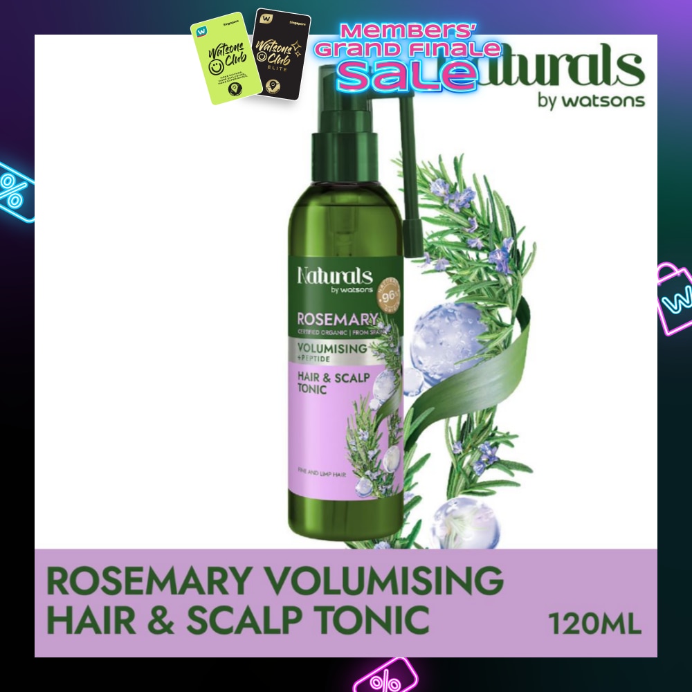 Rosemary + Peptide Volumising Hair & Scalp Tonic (For Fine & Limp Hair) 120ml