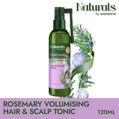 NATURALS BY WATSONS Rosemary + Peptide Volumising Hair & Scalp Tonic (For Fine & Limp Hair) 120ml