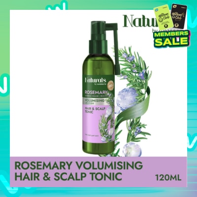 NATURALS BY WATSONS Rosemary + Peptide Volumising Hair & Scalp Tonic (For Fine & Limp Hair) 120ml