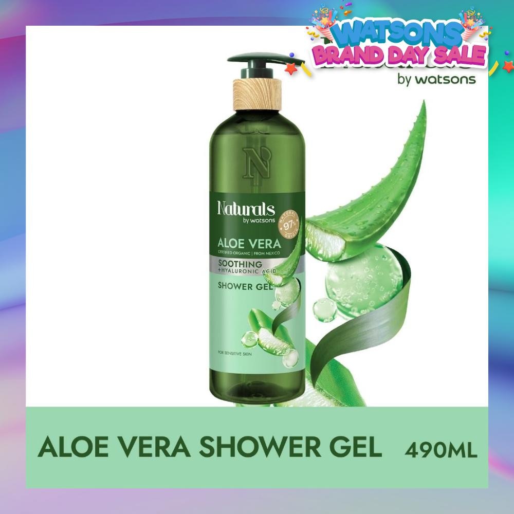 Aloe Vera + Hyaluronic Acid Soothing Shower Gel (For Sensitive Skin) 490ml