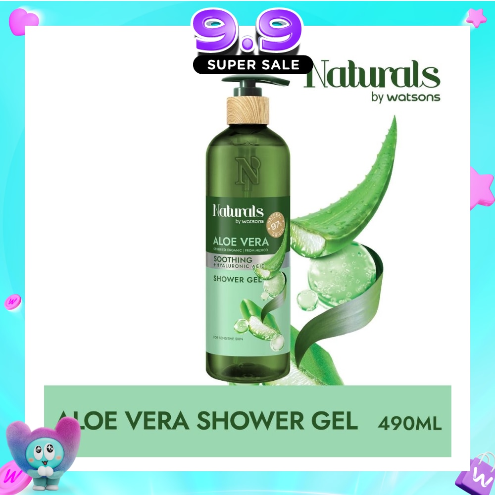 Aloe Vera + Hyaluronic Acid Soothing Shower Gel (For Sensitive Skin) 490ml image