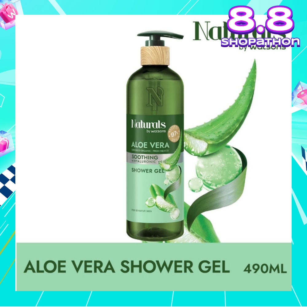 Aloe Vera + Hyaluronic Acid Soothing Shower Gel (For Sensitive Skin) 490ml