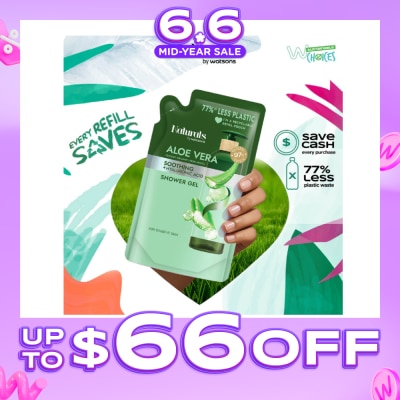 NATURALS BY WATSONS - Aloe Vera + Hyaluronic Acid Soothing Shower Gel Refill Pack 450ml