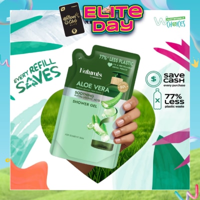 NATURALS BY WATSONS - Aloe Vera + Hyaluronic Acid Soothing Shower Gel Refill Pack 450ml