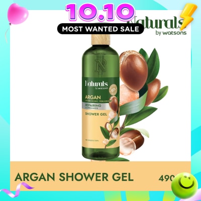 NATURALS BY WATSONS Argan + Ceramide Repairing Shower Gel (For Sensitive Skin) 490ml image