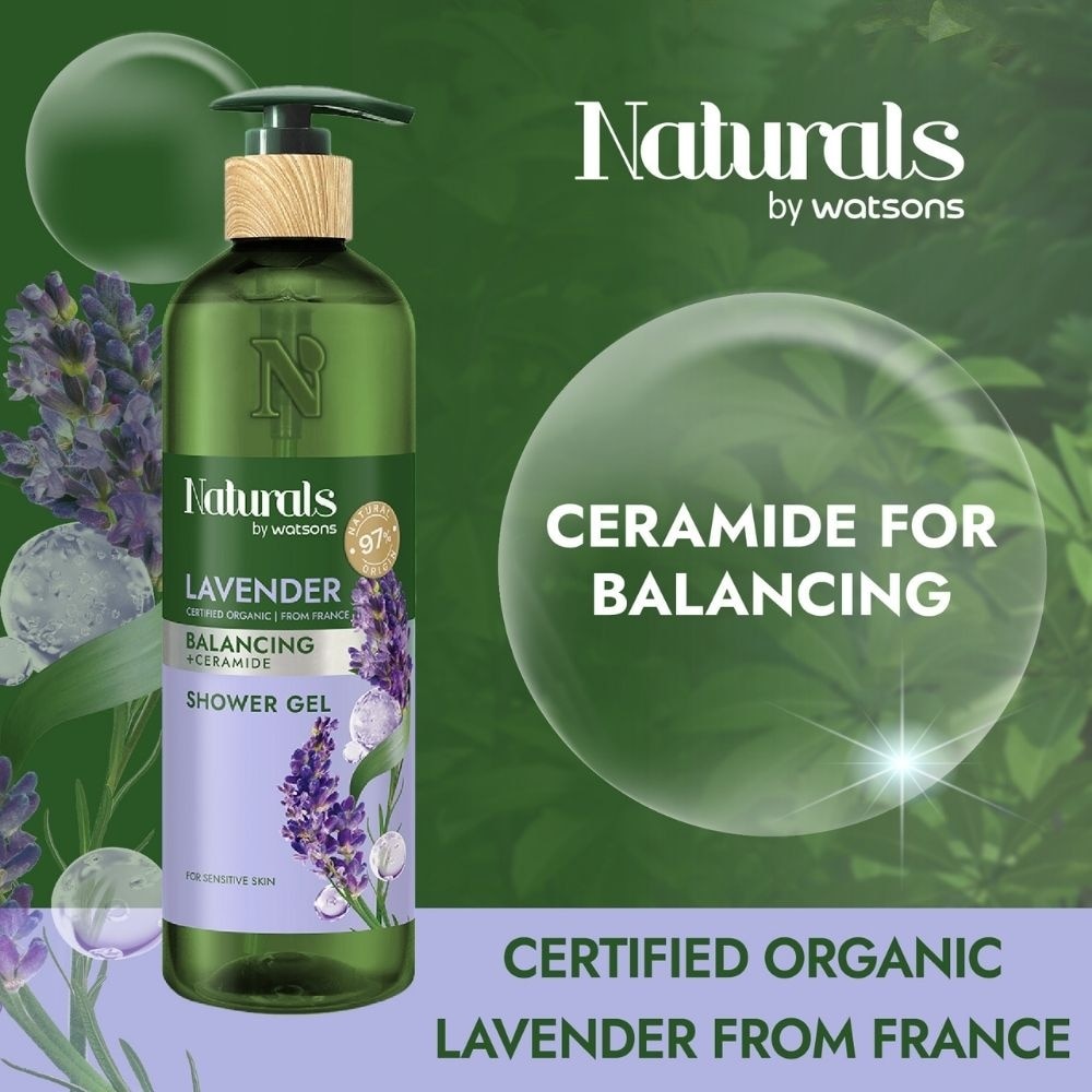 Lavender + Ceramide Balancing Shower Gel (For Sensitive Skin) 490ml