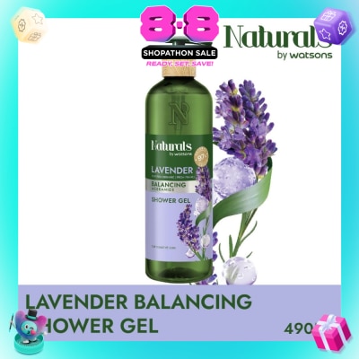 NATURALS BY WATSONS - Lavender + Ceramide Balancing Shower Gel (For Sensitive Skin) 490ml