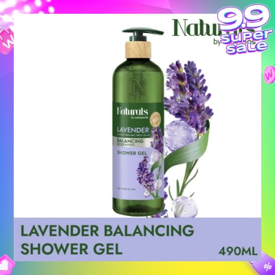 NATURALS BY WATSONS Lavender + Ceramide Balancing Shower Gel (For Sensitive Skin) 490ml