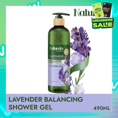 NATURALS BY WATSONS Lavender + Ceramide Balancing Shower Gel (For Sensitive Skin) 490ml