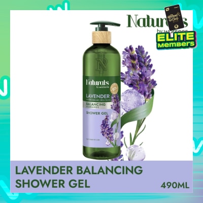 NATURALS BY WATSONS Lavender + Ceramide Balancing Shower Gel (For Sensitive Skin) 490ml