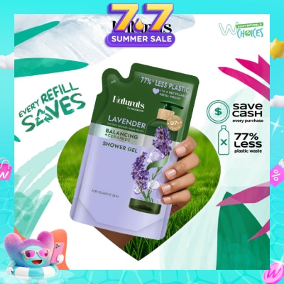 NATURALS BY WATSONS - Lavender + Ceramide Balancing Shower Gel Refill Pack 450ml