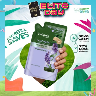 NATURALS BY WATSONS - Lavender + Ceramide Balancing Shower Gel Refill Pack 450ml