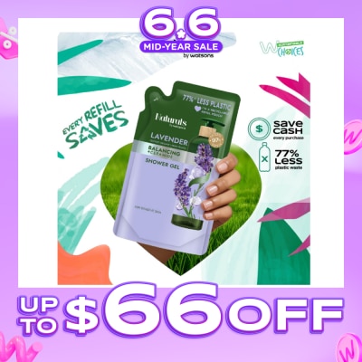 NATURALS BY WATSONS - Lavender + Ceramide Balancing Shower Gel Refill Pack 450ml
