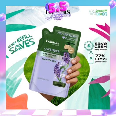 NATURALS BY WATSONS - Lavender + Ceramide Balancing Shower Gel Refill Pack 450ml