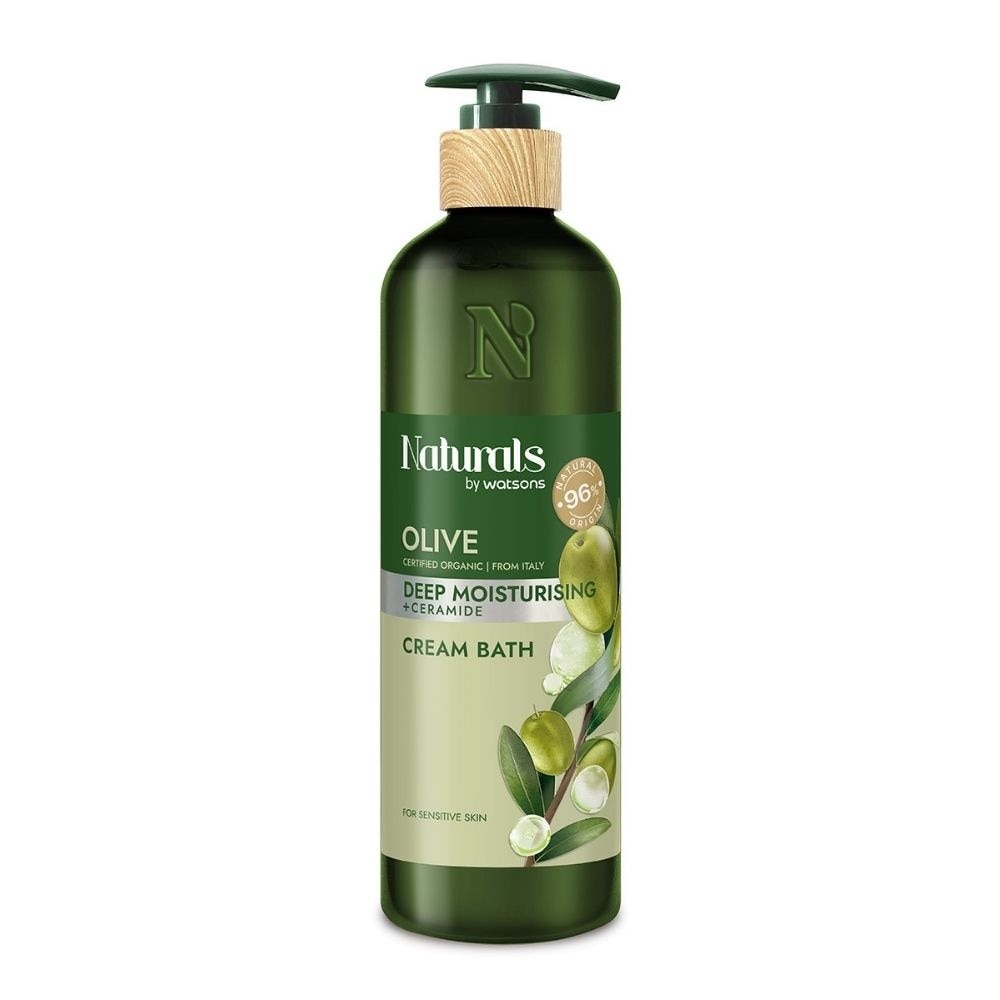 Olive + Ceramide Deep Moisturising Cream Bath (For Sensitive Skin) 490ml