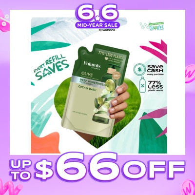 NATURALS BY WATSONS - Olive + Ceramide Cream Moisturising Bath Refill Pack 450ml