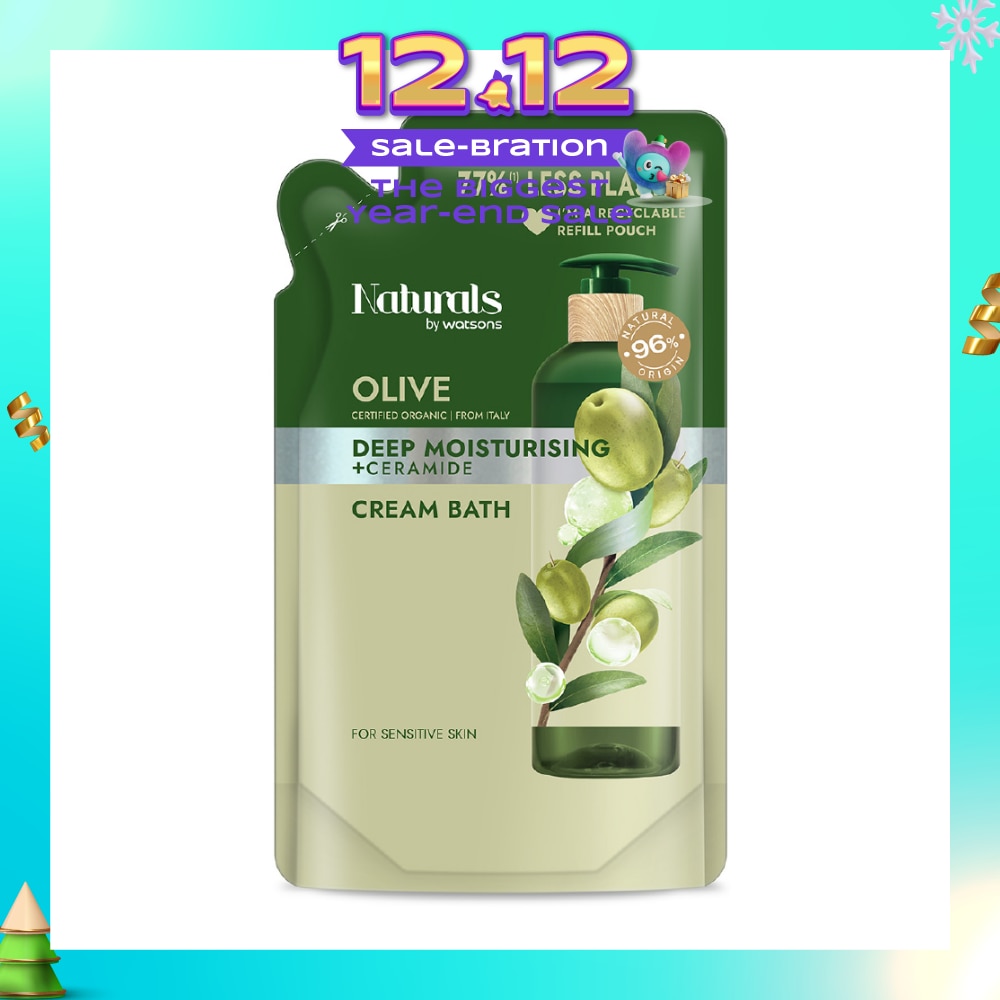 Olive + Ceramide Cream Moisturising Bath Refill Pack 450ml