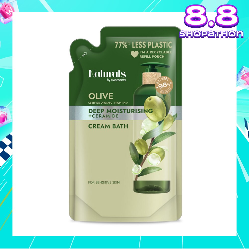 Olive + Ceramide Cream Moisturising Bath Refill Pack 450ml
