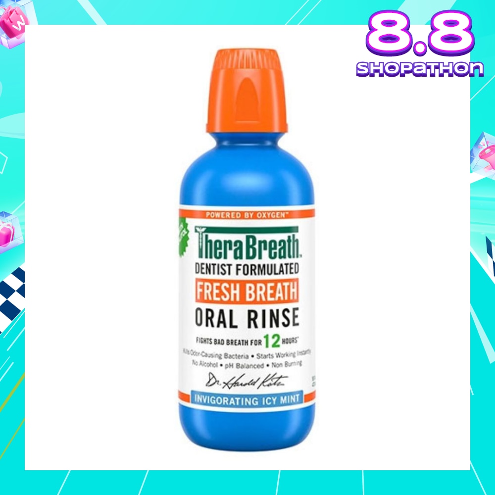 Dentist Formulated Fresh Breath Oral Rinse Invigorating Icy Mint (Alcohol-Free) 473ml