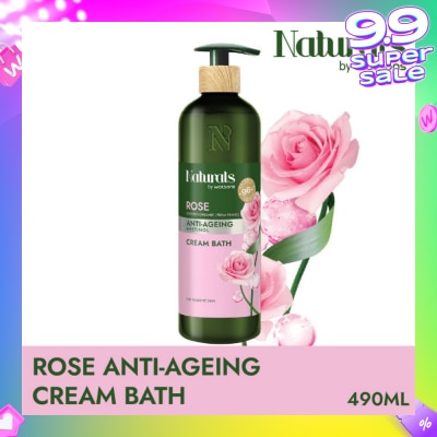 NATURALS BY WATSONS Rose + Retinol Anti-Ageing Cream Bath (For Sensitive Skin) 490ml