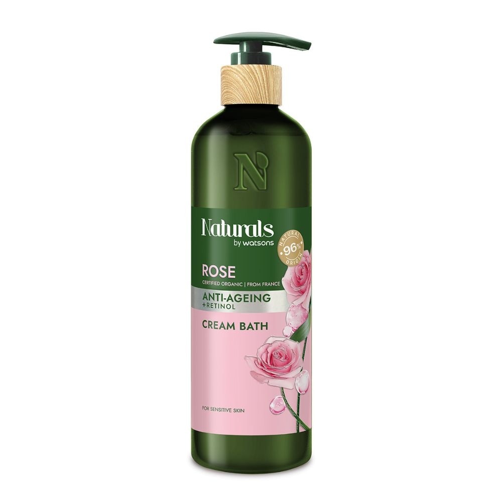 Rose + Retinol Anti-Ageing Cream Bath (For Sensitive Skin) 490ml