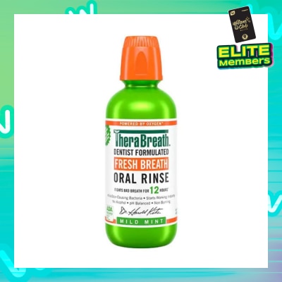 THERABREATH Dentist Formulated Fresh Breath Oral Rinse Mild Mint (Alcohol-Free) 473ml