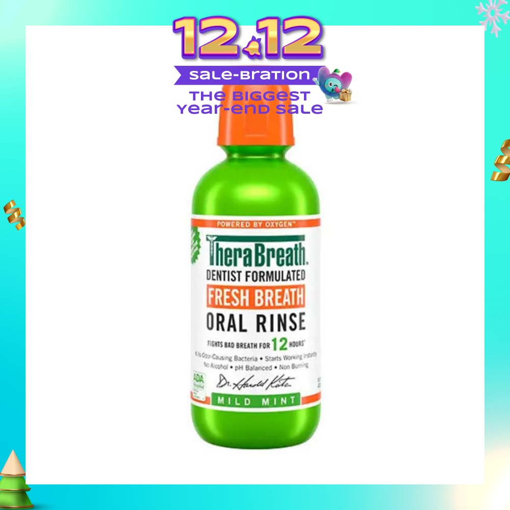 Dentist Formulated Fresh Breath Oral Rinse Mild Mint (Alcohol-Free) 473ml