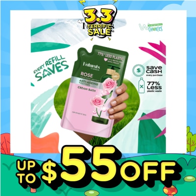 NATURALS BY WATSONS Rose + Retinol Anti-Ageing Cream Bath Refill Pack 450ml