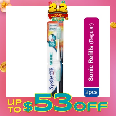 SYSTEMA Sonic Toothbrush Regular Refill 2s