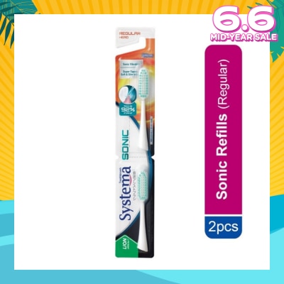 SYSTEMA Sonic Toothbrush Regular Refill 2s