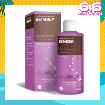BETADINE® Betadine Antiseptic Feminine wash 100ml
