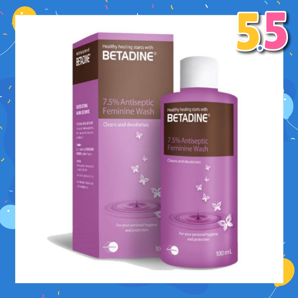 Betadine Antiseptic Feminine wash 100ml