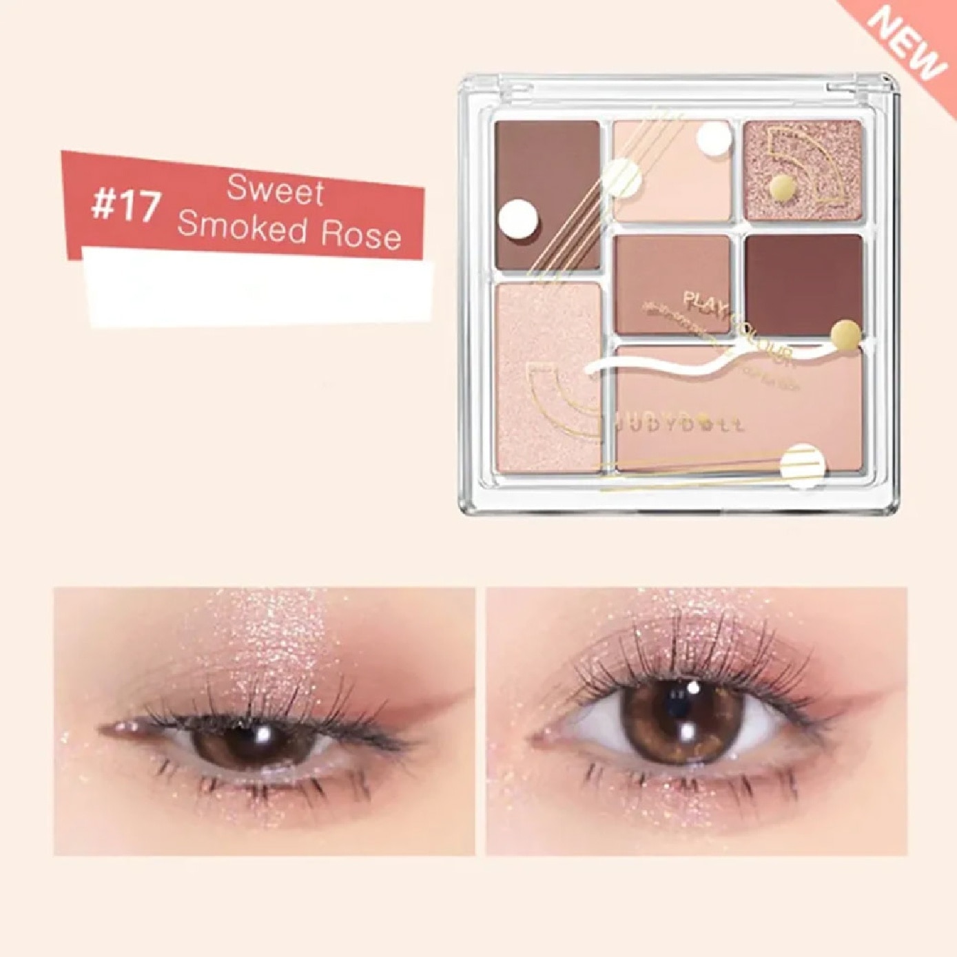 All-in-One Palette #17 Sweet Smoked Rose 8.5g
