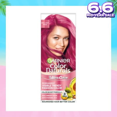 GARNIER Color Natural Permanent Visible Trendy Fashion Brilliant Pink 156g