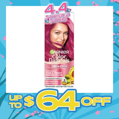 GARNIER - Color Natural Permanent Visible Trendy Fashion Brilliant Pink 156g (Expiry: Nov`2026)