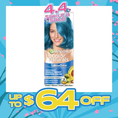 GARNIER - Color Natural Permanent Visible Trendy Fashion True Blue 156g (Expiry: Nov`2026)