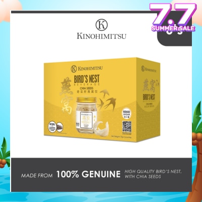 KINOHIMITSU Bird's Nest Beverage With Chia Seeds Bottle (For Heightened Immunity, Age-Defying Radiance & Skin Protection) 75g x 6s