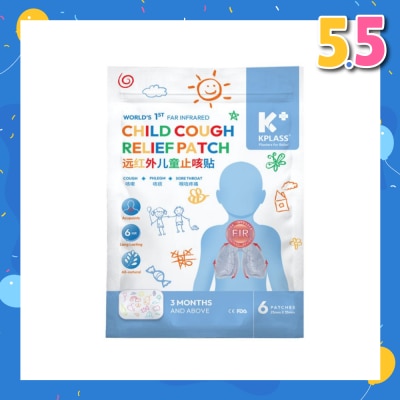 KPLASS Child Cough Relief Patch (For Cough, Phlegm & Sore Throat) 6s