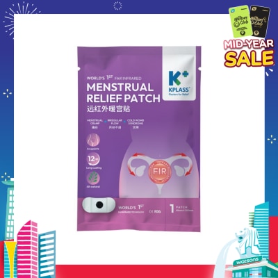 KPLASS Menstrual Relief Patch 85mm x 200mm (For Menstrual Cramp, Irregular Flow & Cold Womb Syndrome) 1s