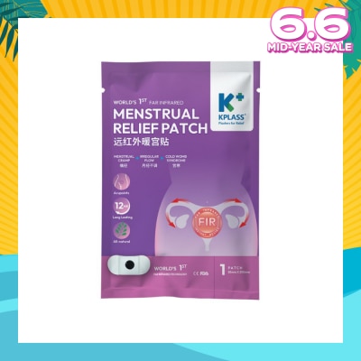 KPLASS Menstrual Relief Patch 85mm x 200mm (For Menstrual Cramp, Irregular Flow & Cold Womb Syndrome) 1s
