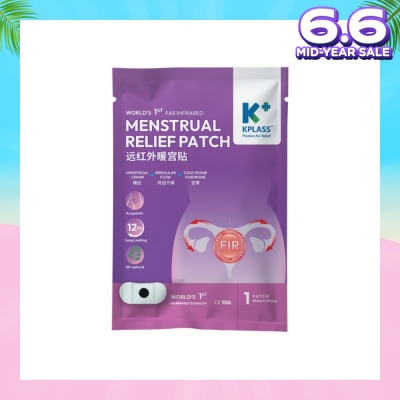 KPLASS Menstrual Relief Patch 85mm x 200mm (For Menstrual Cramp, Irregular Flow & Cold Womb Syndrome) 1s