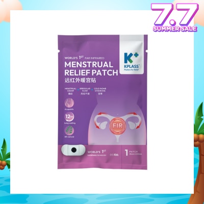 KPLASS Menstrual Relief Patch 85mm x 200mm (For Menstrual Cramp, Irregular Flow & Cold Womb Syndrome) 1s